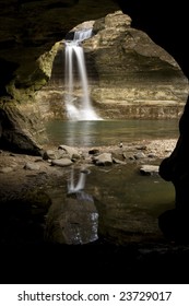 Waterfall From Cave