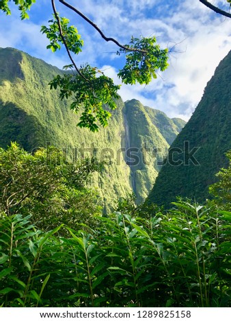 waterfall in cirque de salazie la reunion