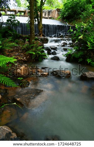 Similar – Image, Stock Photo River trough forest