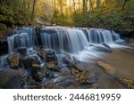 Waterfall in the early morning light