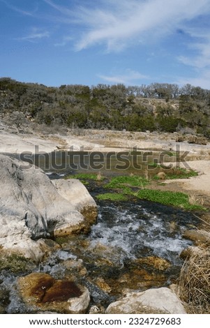 Waterfall feature at Pedernales Falls State Park in Texas