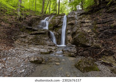 the waterfall in the forest