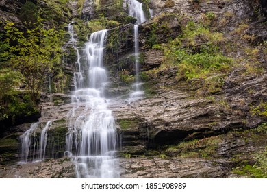 Waterfall in a forest - Vysoky vodopad, Jeseniky, Czech Republic. - Shutterstock ID 1851908989