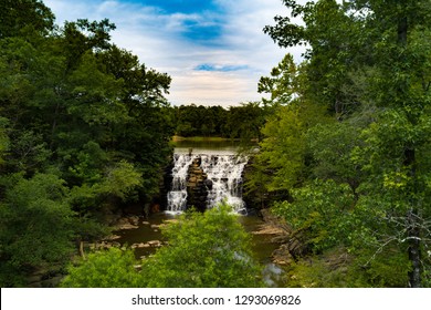 Waterfall Framed with Trees