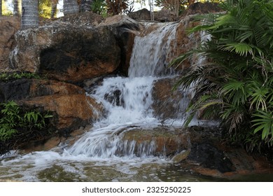 Waterfall in Frank Forde Park in Rockhampton, Queensland, Australia