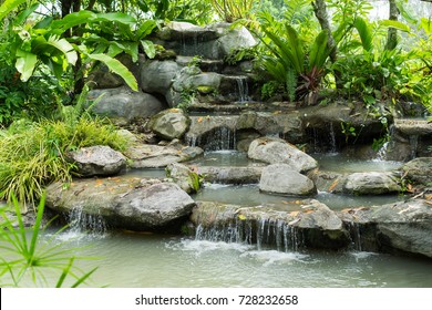 Waterfall in the garden