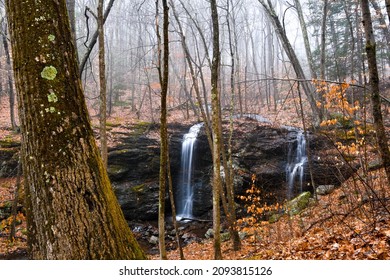 Waterfall In Glastonbury Connecticut Winter