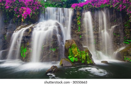 Waterfall In Hawaii