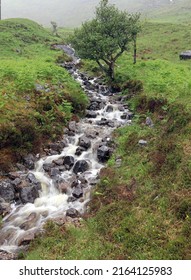 Waterfall In Heavy Rain, Ardnamurchan Peninsula, Scotland UK
