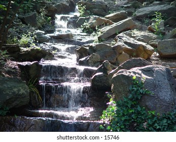 Waterfall in honor Heights Park