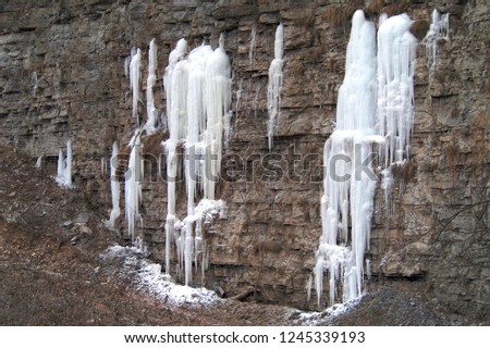 Waterfall  of iceicles