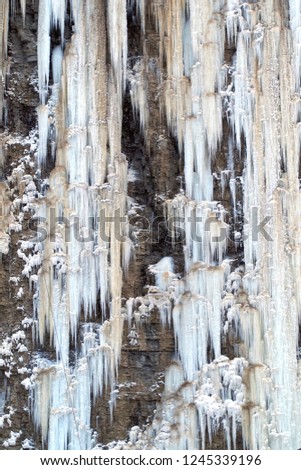 Waterfall  of iceicles