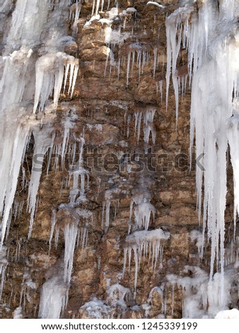 Waterfall  of iceicles