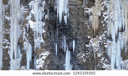Waterfall  of iceicles