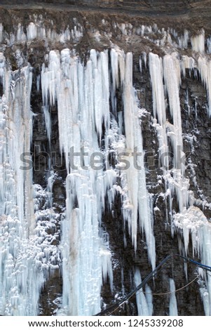 Waterfall  of iceicles