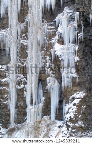 Waterfall  of iceicles