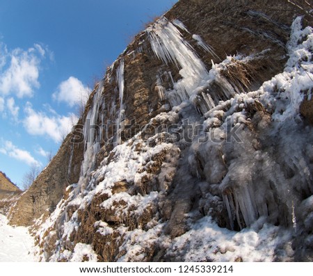 Waterfall  of iceicles