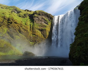 The Skógafoss Waterfall In Skógar, Iceland