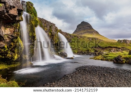 Waterfall in Iceland called Kirkjufellsfoss