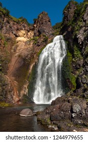 Waterfall, Iturup Island, Kuril Islands