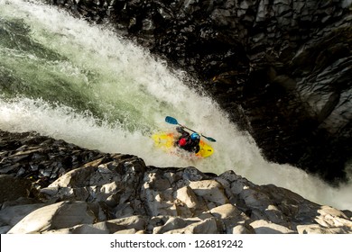 Waterfall Kayak Jump Approx Height 45 Feet High