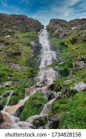 Waterfall At Keel Beach, Achill Island.