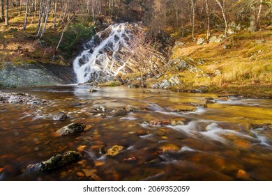 Waterfall At Kinloch Rannoch In Highland Perthshire