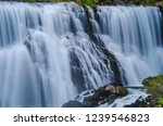 Waterfall looking like silky water at Mac Cloud near Mount Shasta in Northern California