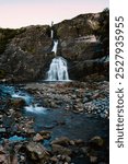 Waterfall at the meeting of three waters near Glencoe