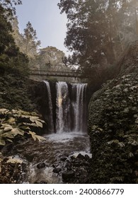 waterfall in the middle of Bandung city