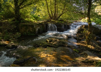 Waterfall Monte Gelato in Lazio in Italy