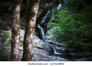 Waterfall In Morzine, France