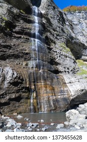 waterfall in mountains