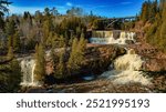 The waterfall on the Gooseberry River in Minnesota