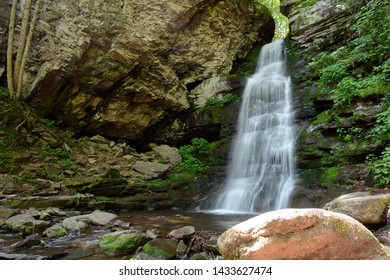 Waterfall On Rondout Creek In The Catskills Mountains