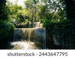 Waterfall on San Bernardo Hill in the city of Salta in Argentina. High quality photo