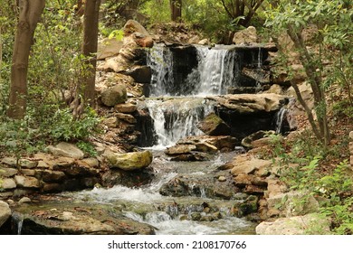 Waterfall On Texas Creek In The Springtime