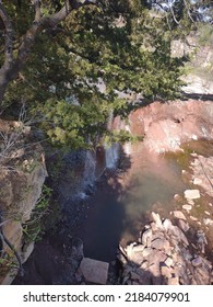 Waterfall Outside Of Arkansas City Kansas