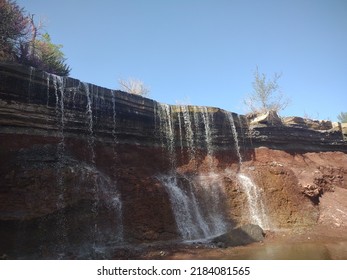 Waterfall Outside Of Arkansas City Kansas