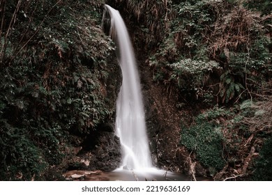 Waterfall Photographed At Slow Exposure