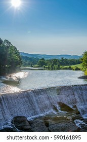 Waterfall In Quechee, Vermont