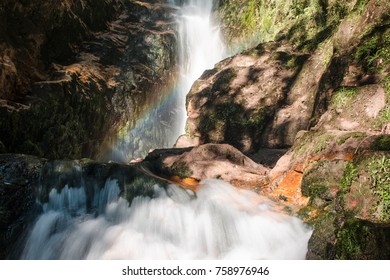 Waterfall and rainbow