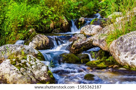 Waterfall river stream water flow