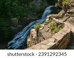 A Waterfall at Robert H. Treman State Park in Upstate New York