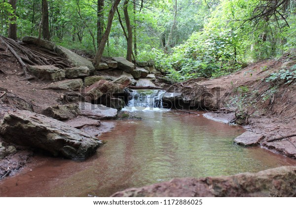 Waterfall Roman Nose State Park Parks Outdoor Stock Image