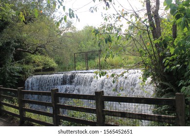 Waterfall At Rouken Glen Park 