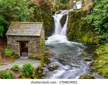 Waterfall At Rydal In Cumbria