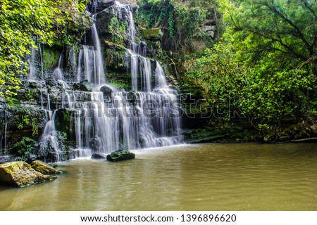 Fervença’s Waterfall, Sintra, Portugal - a wonderful work of nature with waterfalls that are truly breathtaking surrounded by dense green vegetation that forms a beautiful natural frame