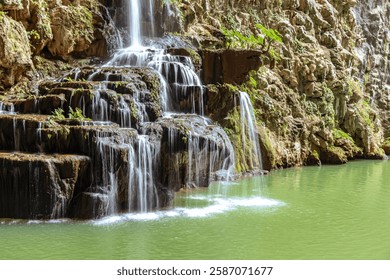 waterfall with slow shutter exposure