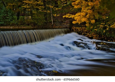 A waterfall taken in autumn in the district of Grunerløkka, Oslo, Norway